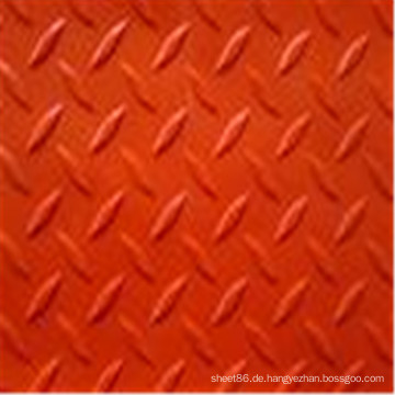 Anti-Rutsch-rot gefärbte Checker Rubber Sheet